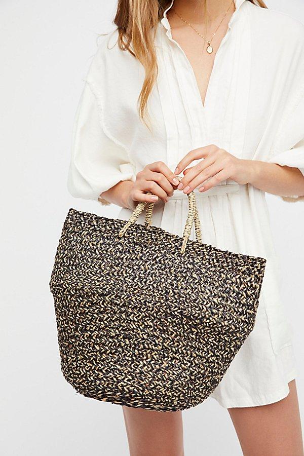Sundown Straw Basket By Free People